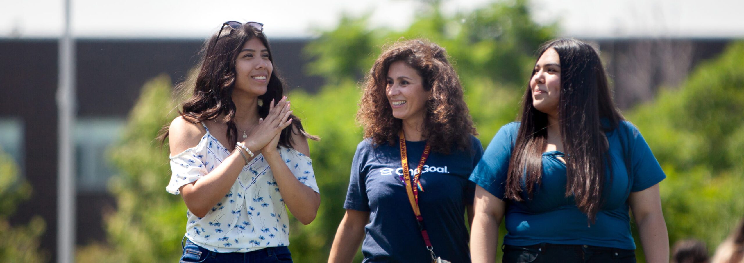 Women walking from Onegoal